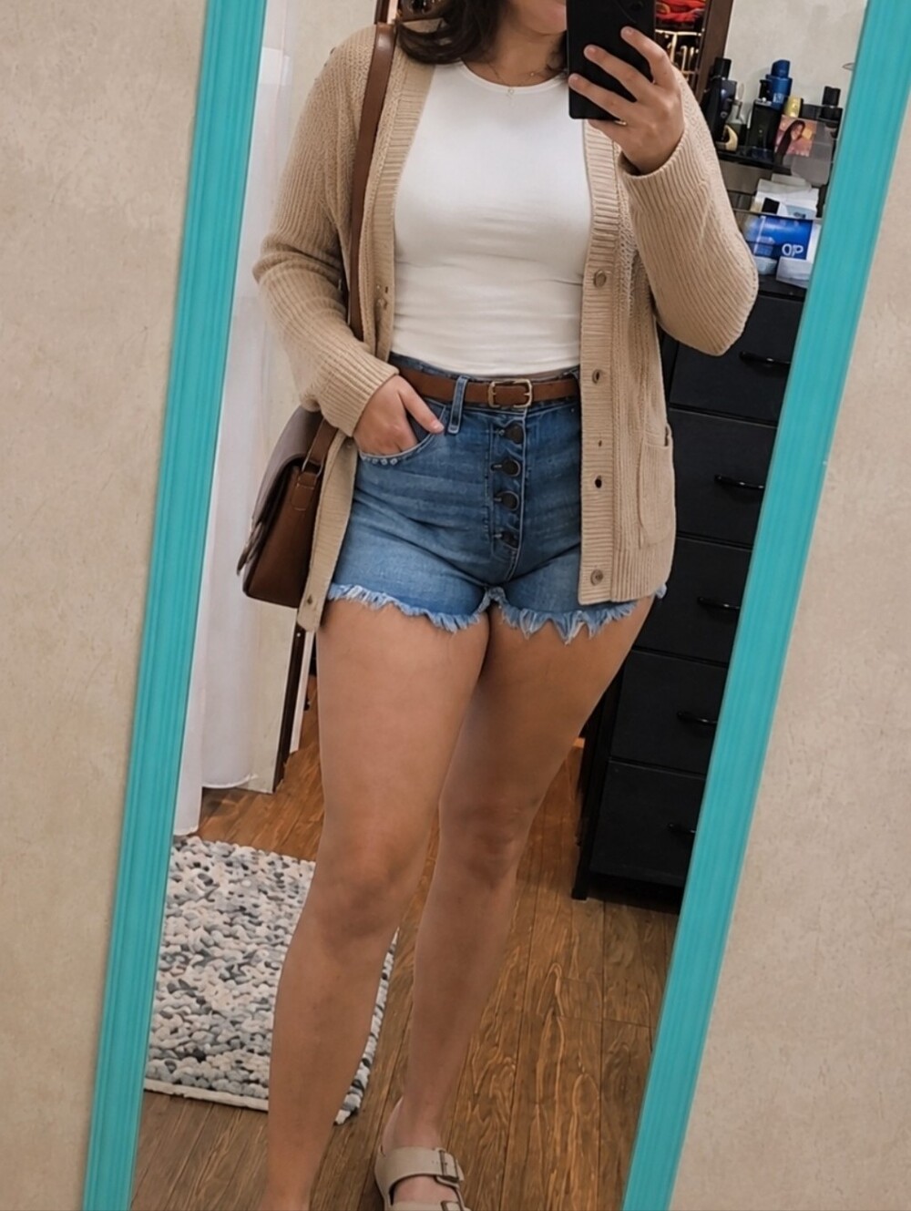 Abercrombie & Fitch Curve Love High Rise Shorts